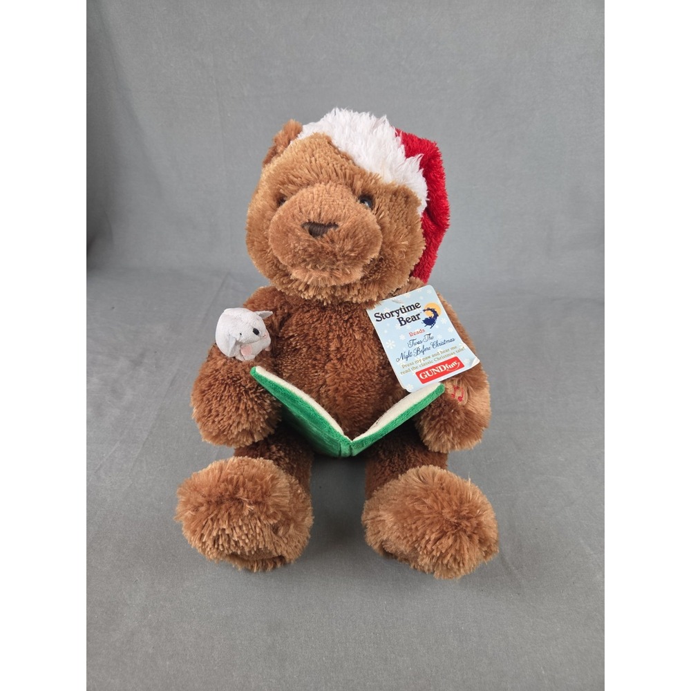🦄Gund Fun / Storytime Bear  "Twas The Night Before Christmas" '2007 *VIDEO
